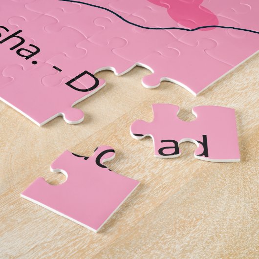 Disability won't Keep You Down:  Pink & Blue Legpuzzel (Zijkant)