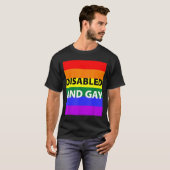 Disabled And Gay Funny For Men Women  T-shirt (Voorkant volledig)