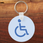 Disabled symbol or blue handicap toilet keychain (Voorkant)