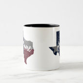 Disabled Texas Flag Home Tweekleurige Koffiemok (Center)