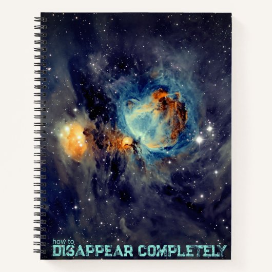 Disappear Into the Cosmic Void Notitieboek (Voorkant)