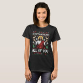 Disappointments All Of You Jesus Ugly Christmas T-shirt (Voorkant volledig)
