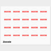 Disaster Stamp Ronde Sticker (Vel)