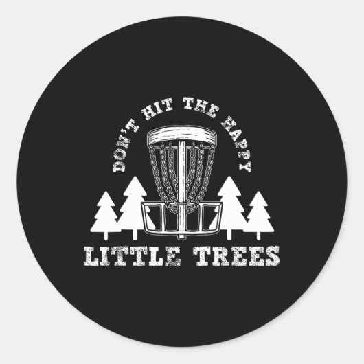 Disc Golf _10  Ronde Sticker (Voorkant)