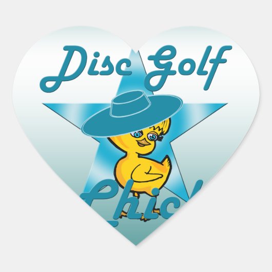 Disc Golf #7 Hart Sticker (Voorkant)