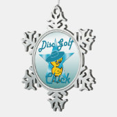 Disc Golf #7 Tin Sneeuwvlok Ornament (Rechts)