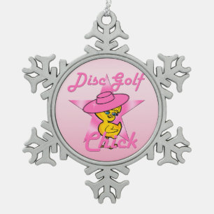 Disc Golf #8 Tin Sneeuwvlok Ornament