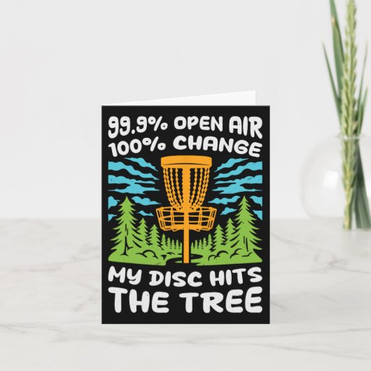 Disc Golf 99,9% Open Air 100% Verander mijn schijf Kaart (Voorkant)