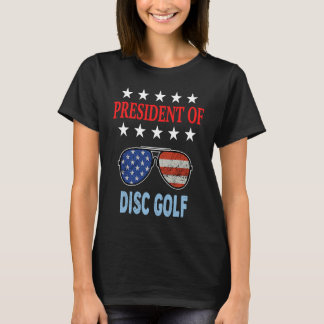 Disc Golf Accessories  USA Flag Disc Golf Saying T-shirt