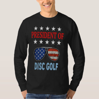 Disc Golf Accessories  USA Flag Disc Golf Saying T-shirt