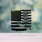 Disc Golf American Flag Acryl Bord (Neutraal)