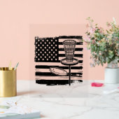 Disc Golf American Flag Acryl Bord (Huwelijk)