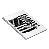 Disc Golf American Flag Notitieboek (Rechterzijde)