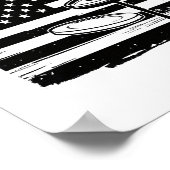Disc Golf American Flag Poster (Hoek)
