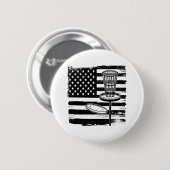 Disc Golf American Flag Ronde Button 5,7 Cm (Voorkant /achterkant)