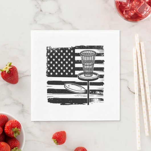 Disc Golf American Flag Servet (Insitu)