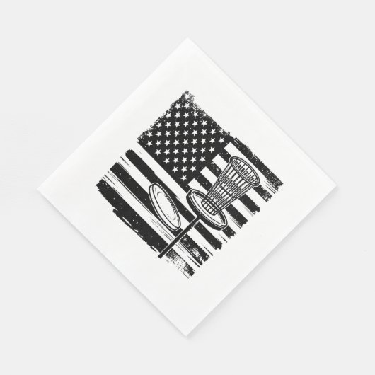Disc Golf American Flag Servet (Hoek)