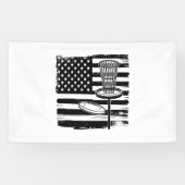 Disc Golf American Flag Spandoek (Horizontaal)