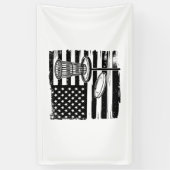 Disc Golf American Flag Spandoek (Verticaal)