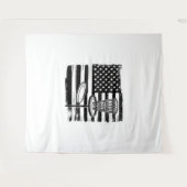 Disc Golf American Flag Wandkleed (Voorkant (horizontaal))