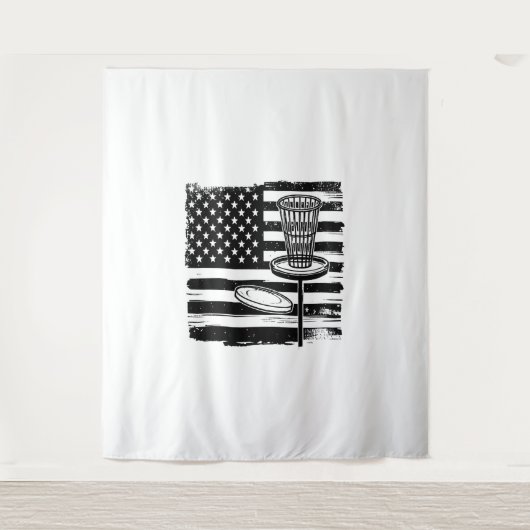Disc Golf American Flag Wandkleed (Voorkant)