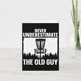 Disc Golf Art voor opa Mannen Dad Disc Golf Player Kaart