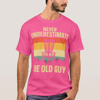 Disc Golf Art voor opa Mannen Dad Disc Golf Player T-shirt