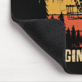 Disc Golf Bangin Chains Retro Frisbee Golfer Frolf Muismat (Hoek)