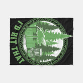 Disc Golf Basket Flying Disc Id Hit That Funny  Fleece Deken (Voorkant (Horizontaal))