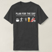 Disc Golf Basket Frisbee Golfing Frolf Coffee Beer T-shirt (Design voorkant)