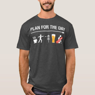 Disc Golf Basket Frisbee Golfing Frolf Coffee T-shirt