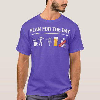 Disc Golf Basket Frisbee Golfing Frolf Coffee T-shirt