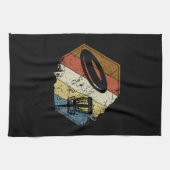 Disc Golf Basket Retro Theedoek (Horizontaal)