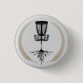 Disc Golf Basket Roots Bag Button (Voorkant)