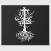 Disc Golf Basket Tree Frisbee Root Cadeaupapier (Vlak)