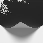 Disc Golf Basket Tree Frisbee Root Cadeaupapier (Hoek)