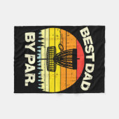 Disc Golf Beste Papa Door Par Frisbee Frolf Vaderd Fleece Deken (Voorkant (Horizontaal))