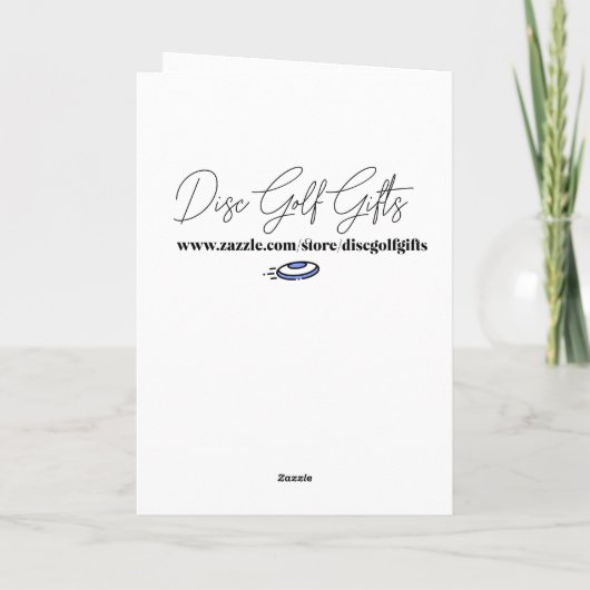 Disc Golf Bigfoot Verjaardag Kaart (Achterkant)