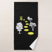 Disc Golf Bossen Disc Golfer Gift Badhanddoek (Badhanddoek)