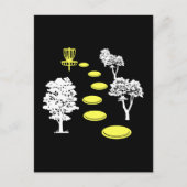 Disc Golf Bossen Disc Golfer Gift Briefkaart (Voorkant)