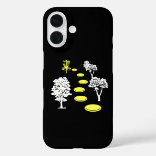 Disc Golf Bossen Disc Golfer Gift iPhone 16 Hoesje