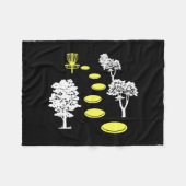 Disc Golf Bossen Disc Golfer Gift Fleece Deken (Voorkant (Horizontaal))