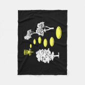 Disc Golf Bossen Disc Golfer Gift Fleece Deken (Voorkant)