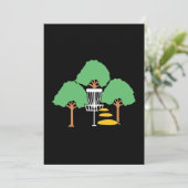 Disc Golf Bossen Disc Golfer Gift Kaart (Staand voorkant)