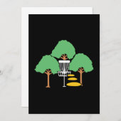 Disc Golf Bossen Disc Golfer Gift Kaart (Voorkant / Achterkant)