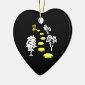 Disc Golf Bossen Disc Golfer Gift Keramisch Ornament (Links)