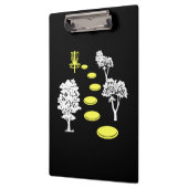 Disc Golf Bossen Disc Golfer Gift Klembord (Links)