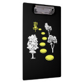 Disc Golf Bossen Disc Golfer Gift Klembord (Rechts)