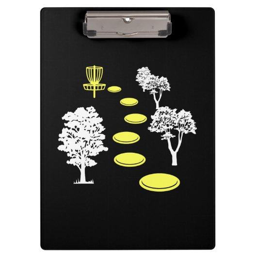 Disc Golf Bossen Disc Golfer Gift Klembord (Voorkant)