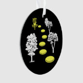 Disc Golf Bossen Disc Golfer Gift Ornament (voorkant)